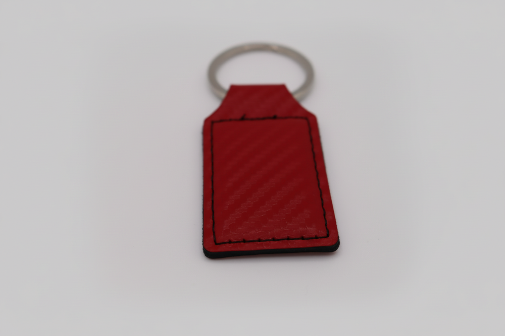 Red Carbon Fiber Key Chain
