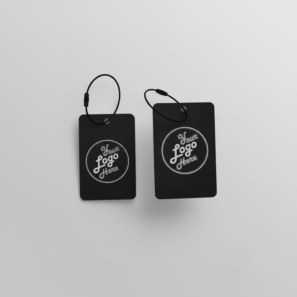 Acrylic Golf Bag Tags - Black & White