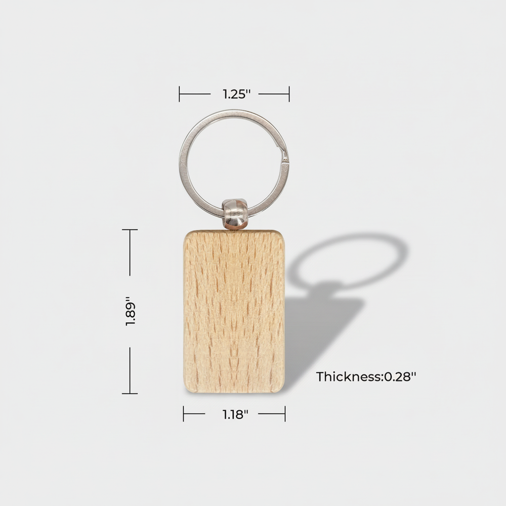 Custom Wooden Keychain