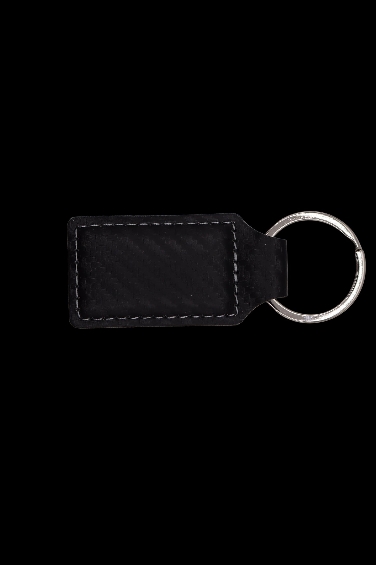 Black Carbon Fiber Keychain