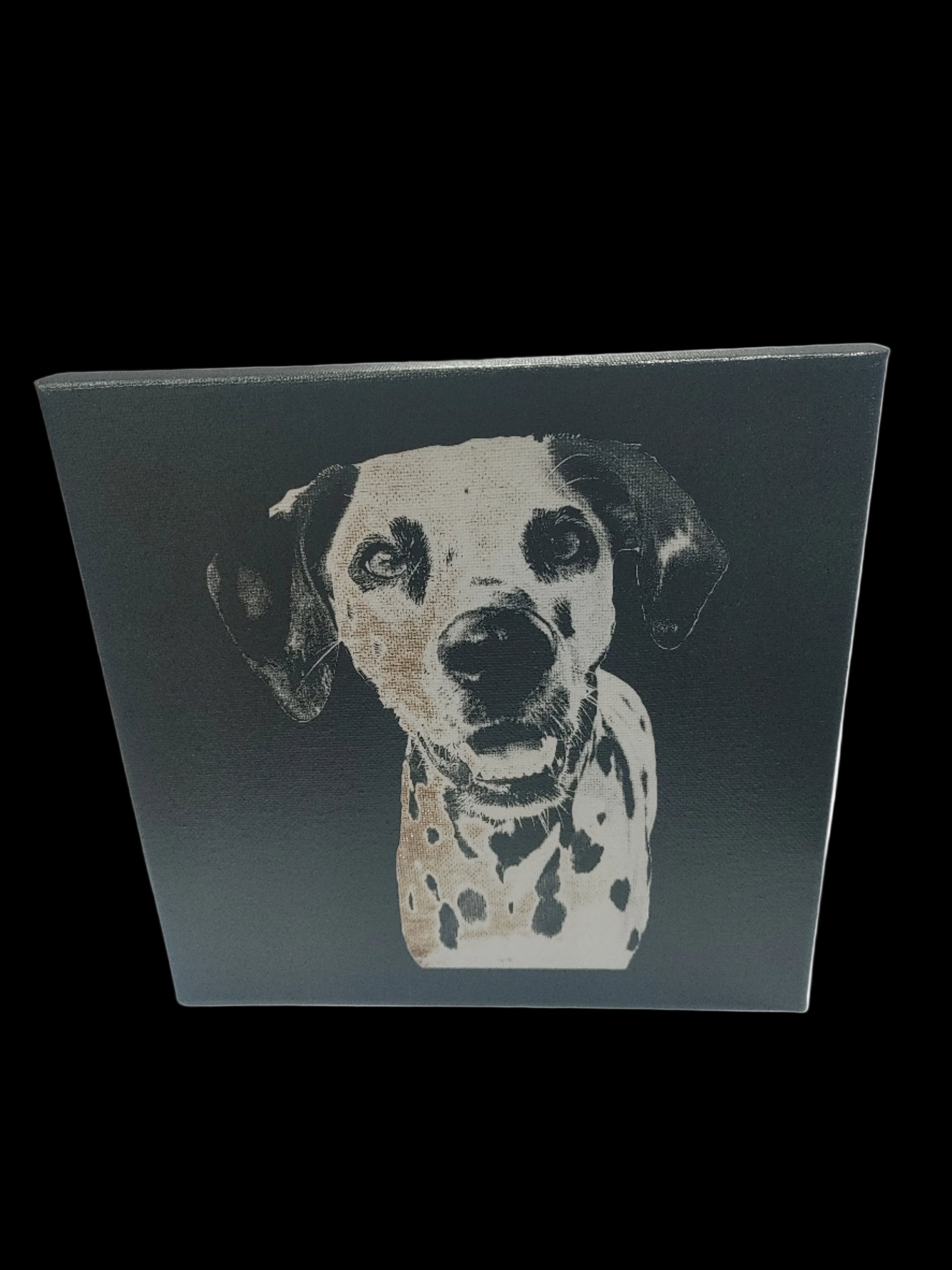 Custom Laser Engraved Pet Portrait Canvas