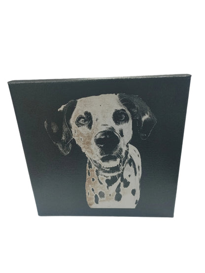 Custom Laser Engraved Pet Portrait Canvas