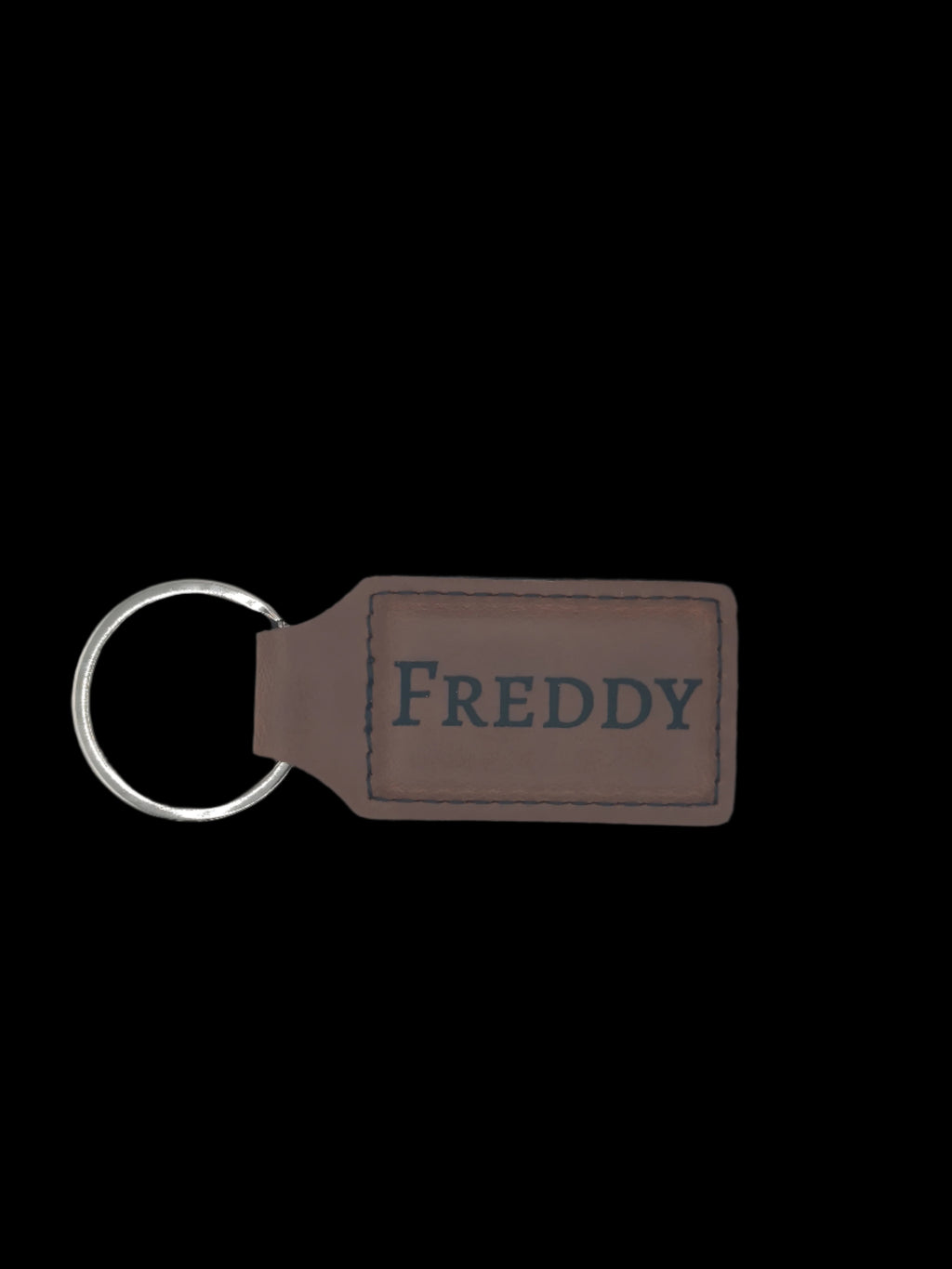 Custom Laser Engraved Leather Keychain