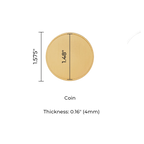 Custom Brass Coin – 1.6" Diameter, 4mm Thick