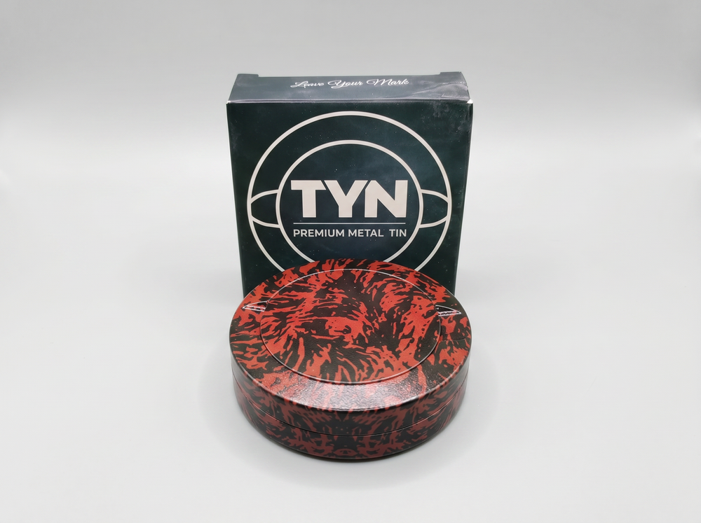 Red Tiger TYN| Dual Compartment EDC Pocket Tin | Premium Metal Storage