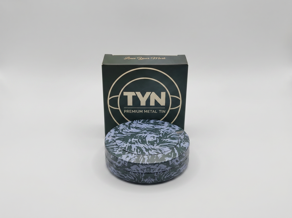 Blue Tiger TYN Tin | Dual Compartment EDC Pocket Tin | Premium Metal Storage