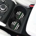 Thin Line American Flag Car Coaster