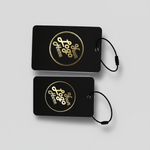Acrylic Golf Bag Tags - Black & Gold