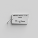 Acrylic Golf Bag Tags - Black & Silver