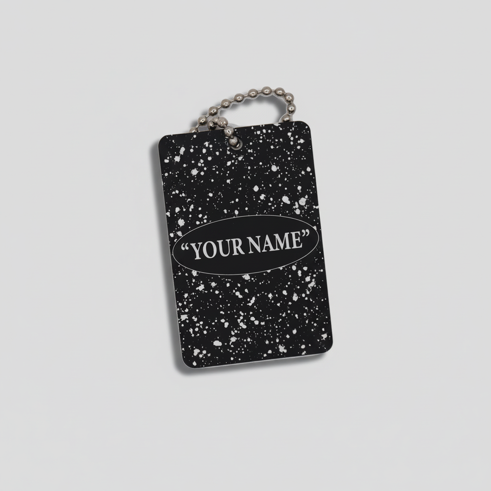 Golf Bag Tag (Paint Splatter Texture)