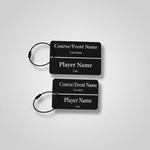 Acrylic Golf Bag Tags - Black & White