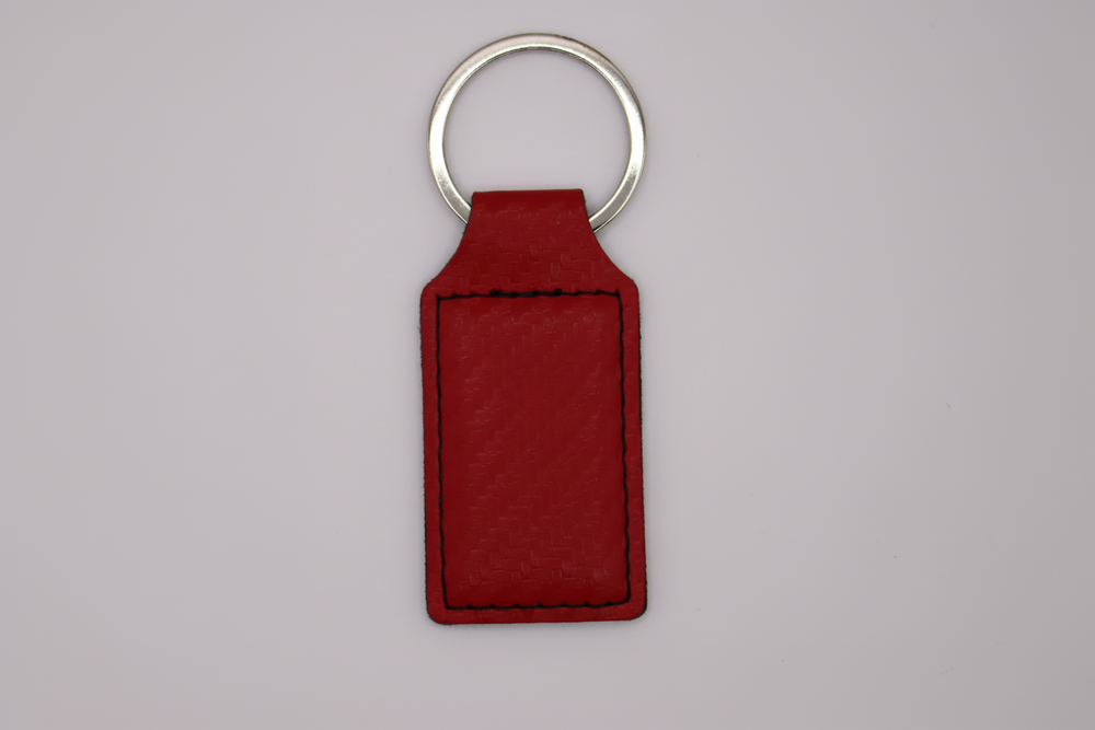 Red Carbon Fiber Key Chain