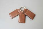Custom Laser Engraved Leather Keychain