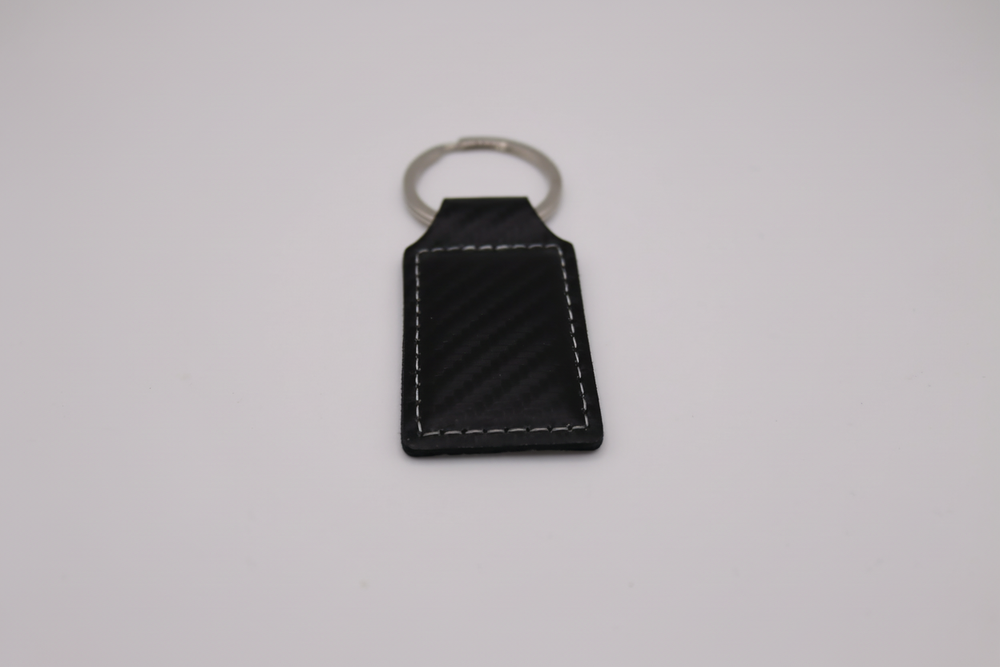 Black Carbon Fiber Keychain