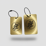 Acrylic Golf Bag Tags - Black & Gold