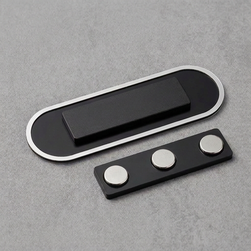 Engraved Name Tag – 3.5" x 1" Silver/Black