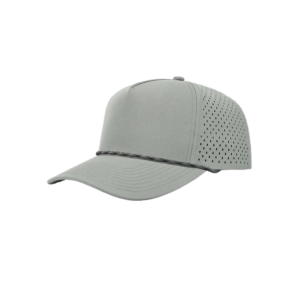 Grey & Black Rope 5-Panel Performance Golf Hat