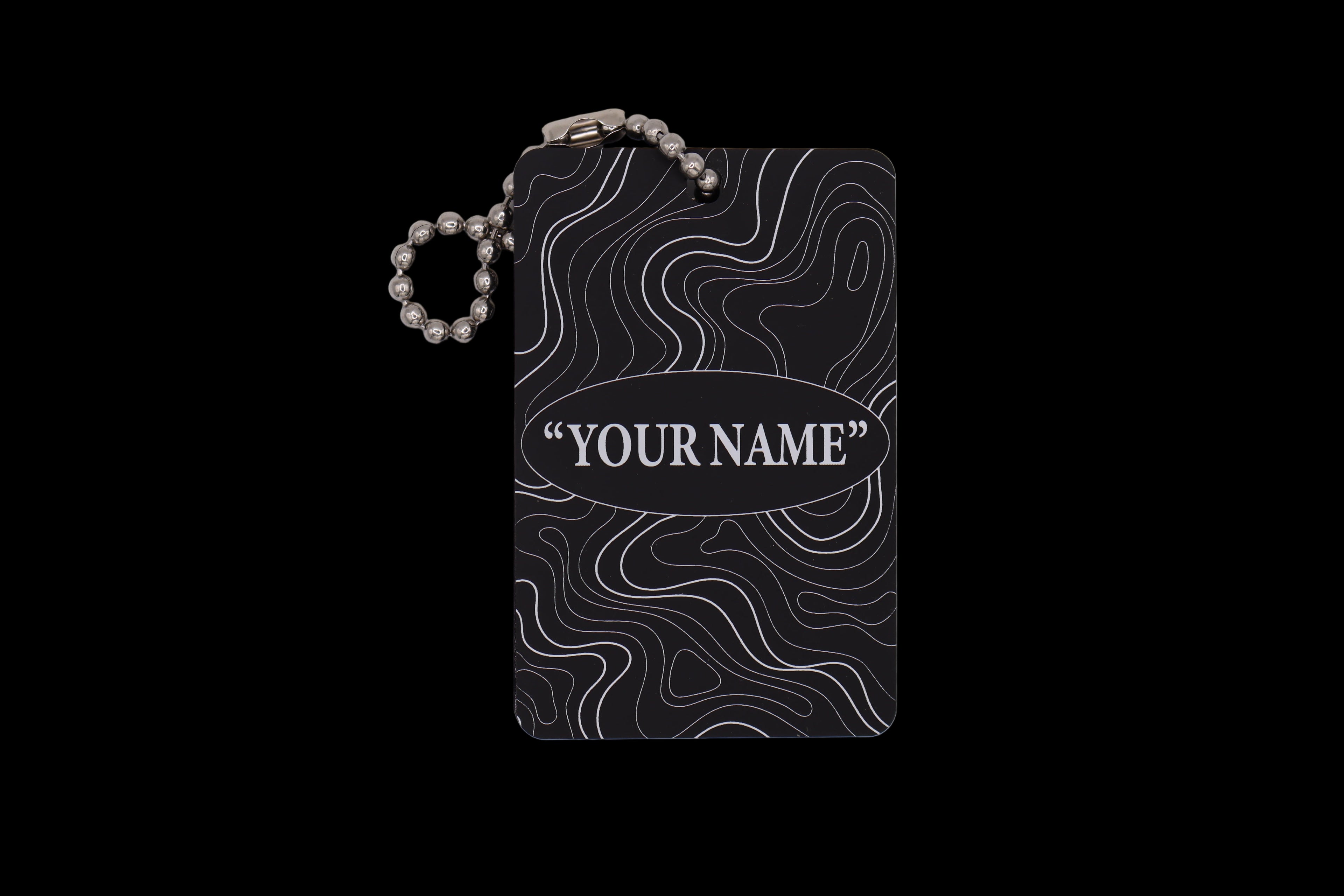 Golf Bag Tag (topographic lines)