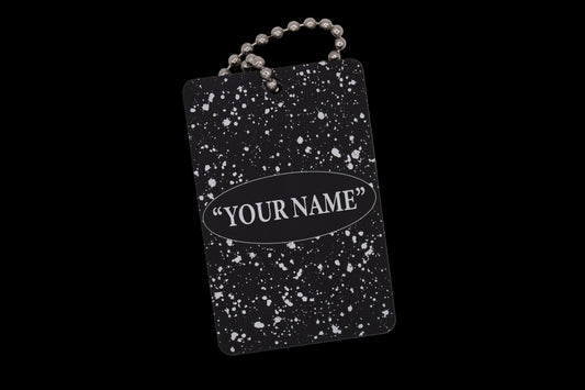 Golf Bag Tag (Paint Splatter Texture)