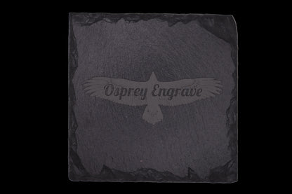 Personalized Slate Coasters – Round & Square Custom Engraved Designs