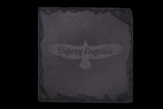 Personalized Slate Coasters – Round & Square Custom Engraved Designs