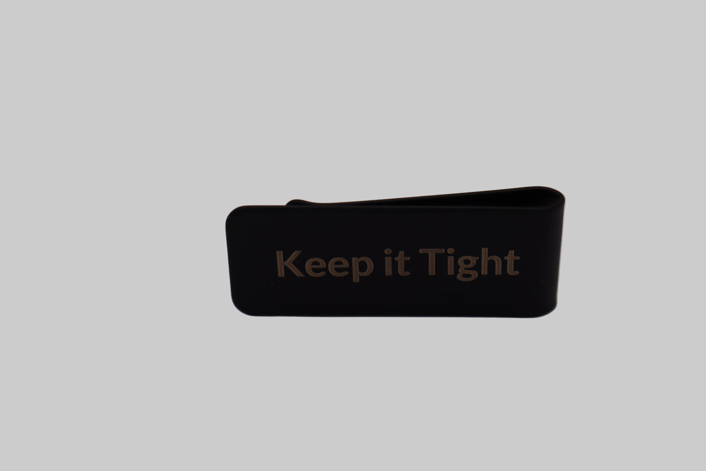 Matte Black Stainless Steel Money Clip – Blank, Pre-Engraved, or Custom