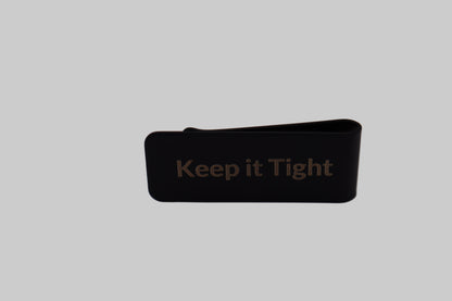 Matte Black Stainless Steel Money Clip – Blank, Pre-Engraved, or Custom
