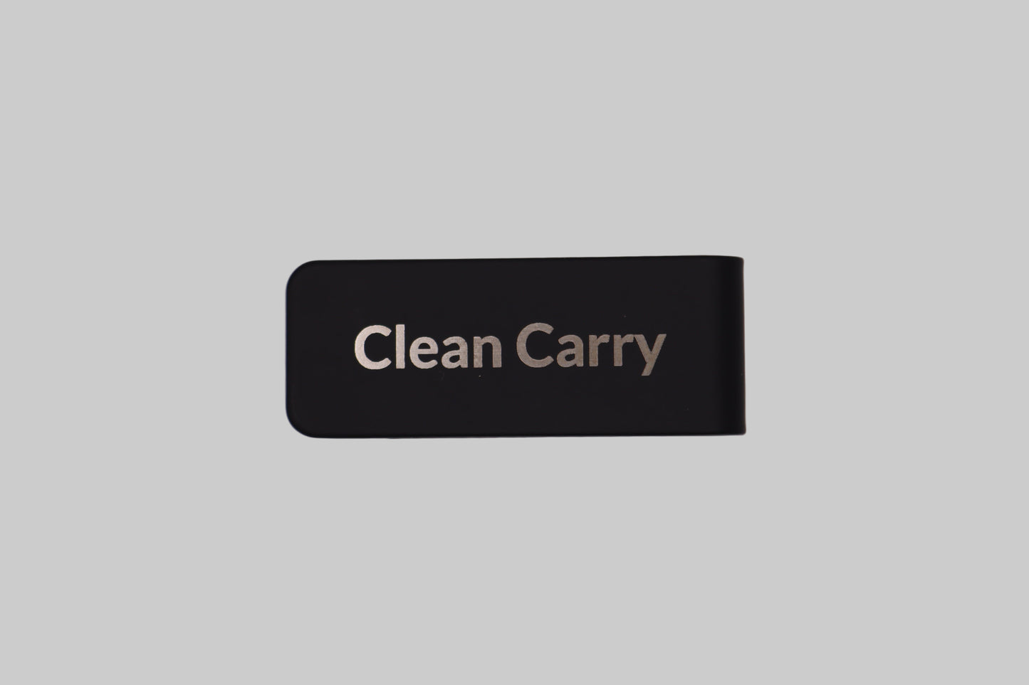 Matte Black Stainless Steel Money Clip – Blank, Pre-Engraved, or Custom
