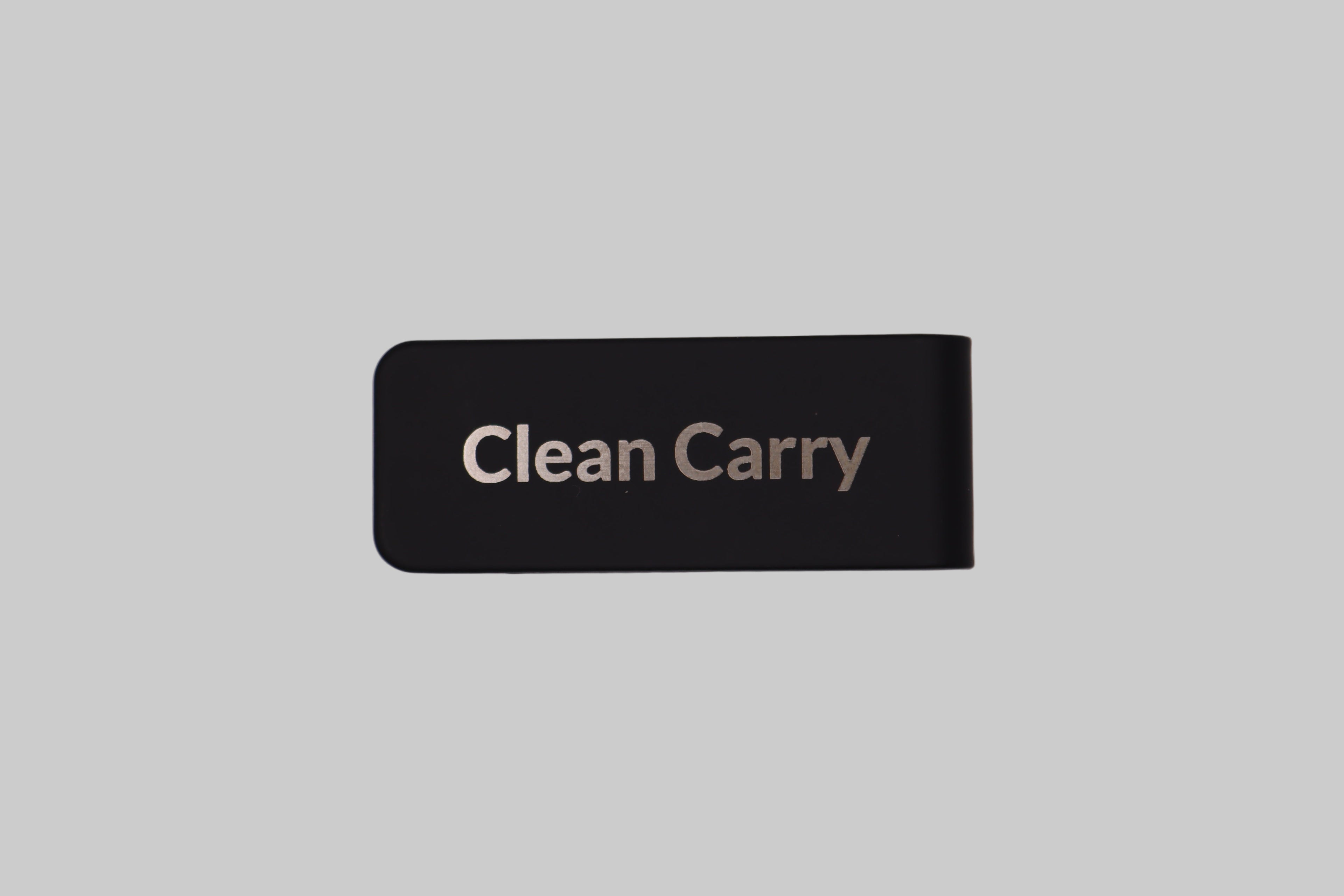 Matte Black Stainless Steel Money Clip – Blank, Pre-Engraved, or Custom