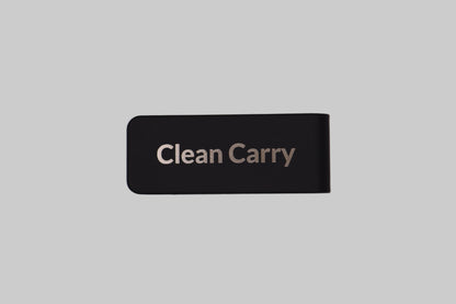 Matte Black Stainless Steel Money Clip – Blank, Pre-Engraved, or Custom