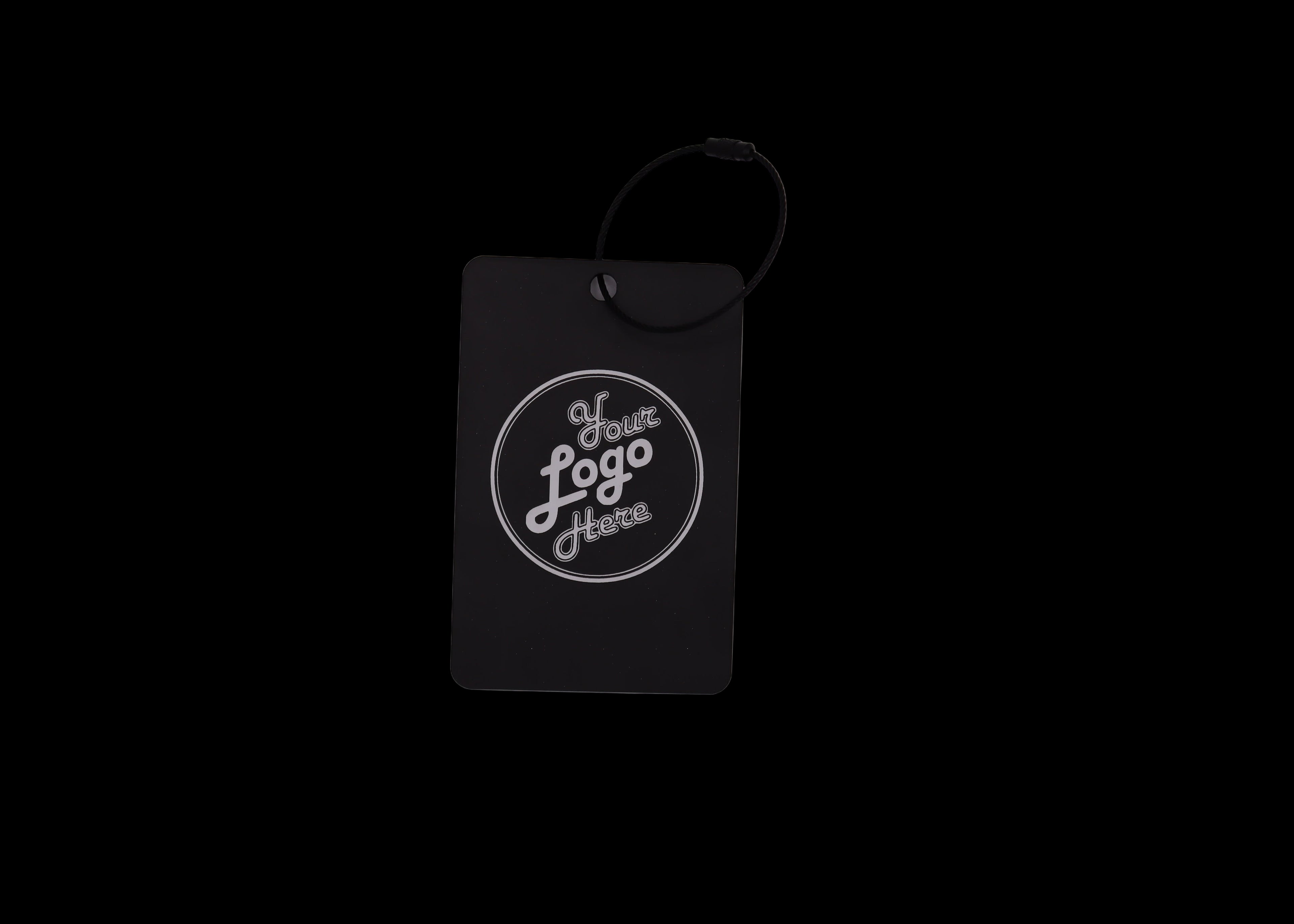 Custom Engraved Black & White Acrylic Golf Bag Tags