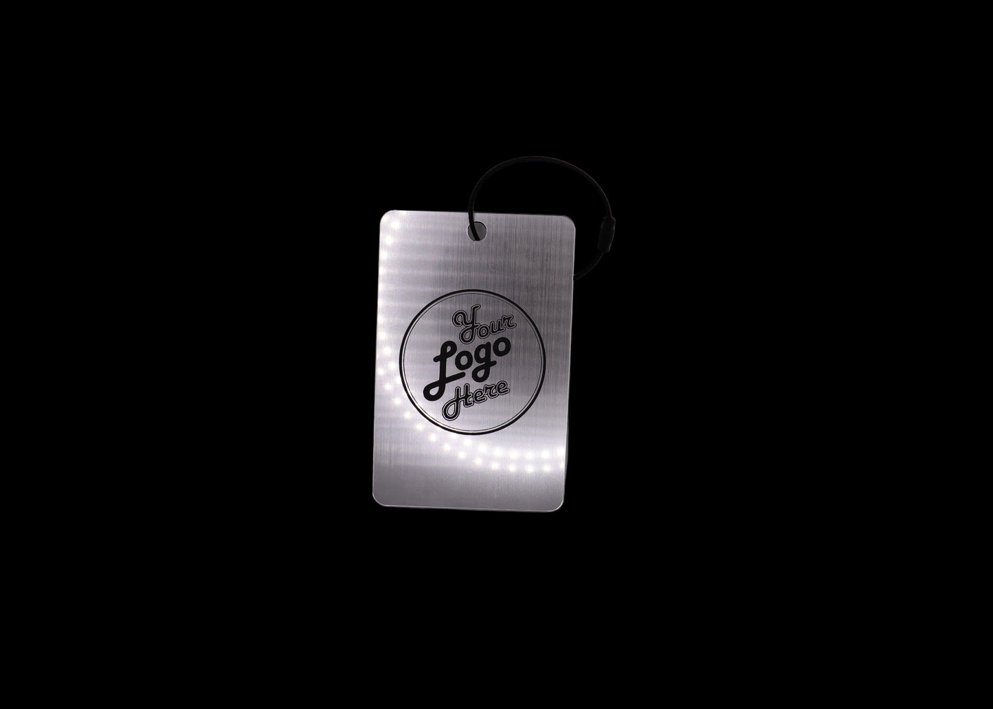 Custom Engraved Black & Sliver Acrylic Golf Bag Tags