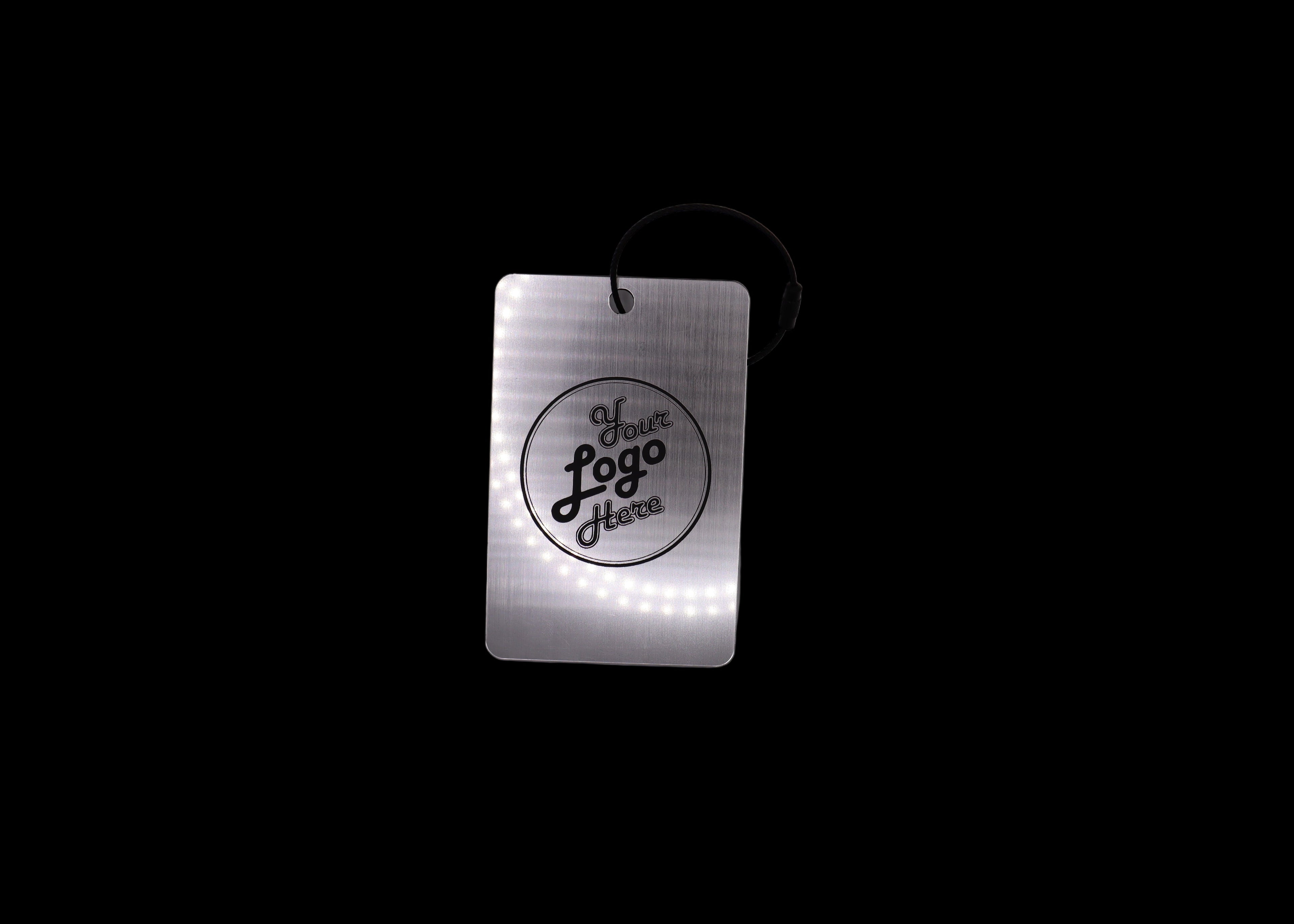 Custom Engraved Black & Sliver Acrylic Golf Bag Tags