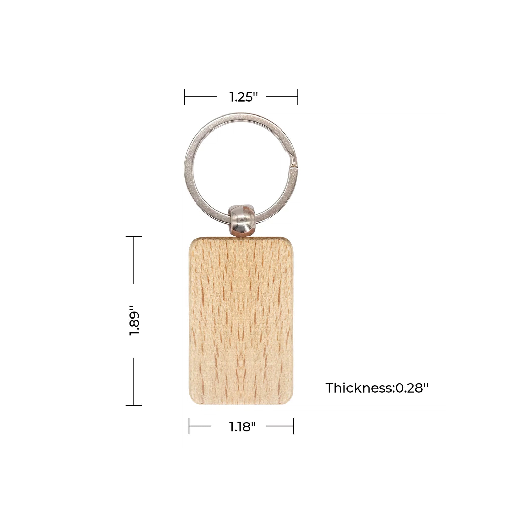 Custom Wooden Keychain