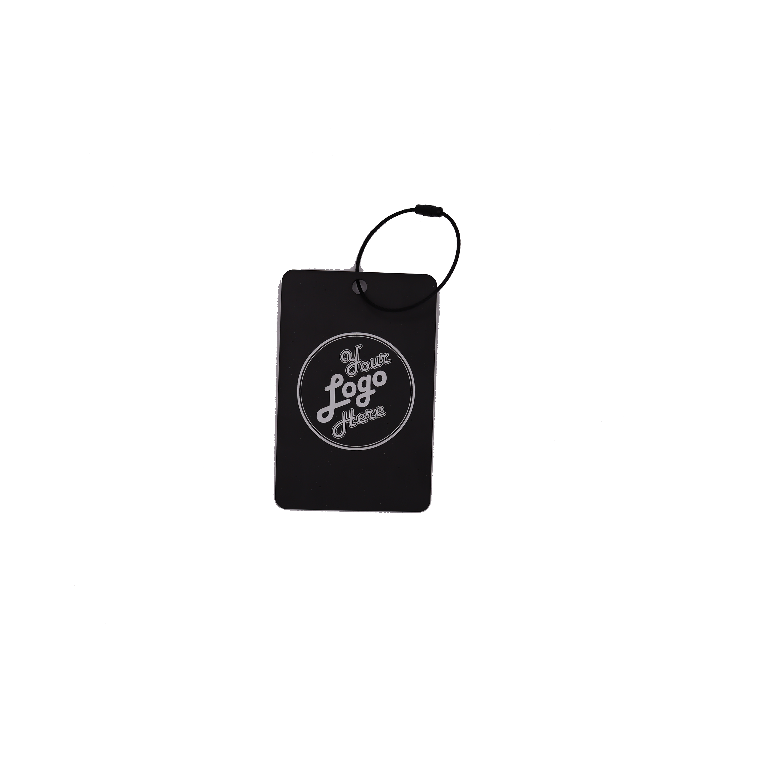 Custom Engraved Black & White Acrylic Golf Bag Tags
