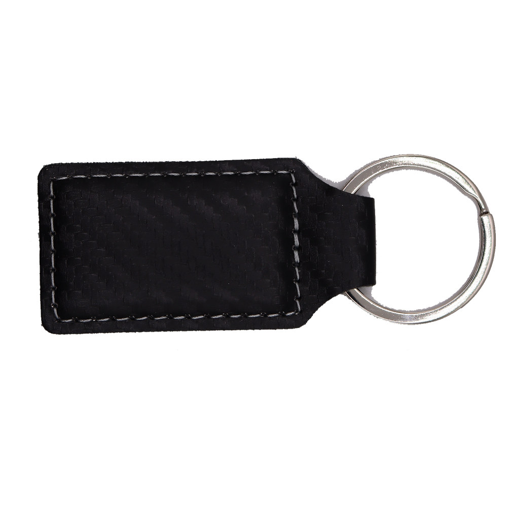 Black Carbon Fiber Keychain